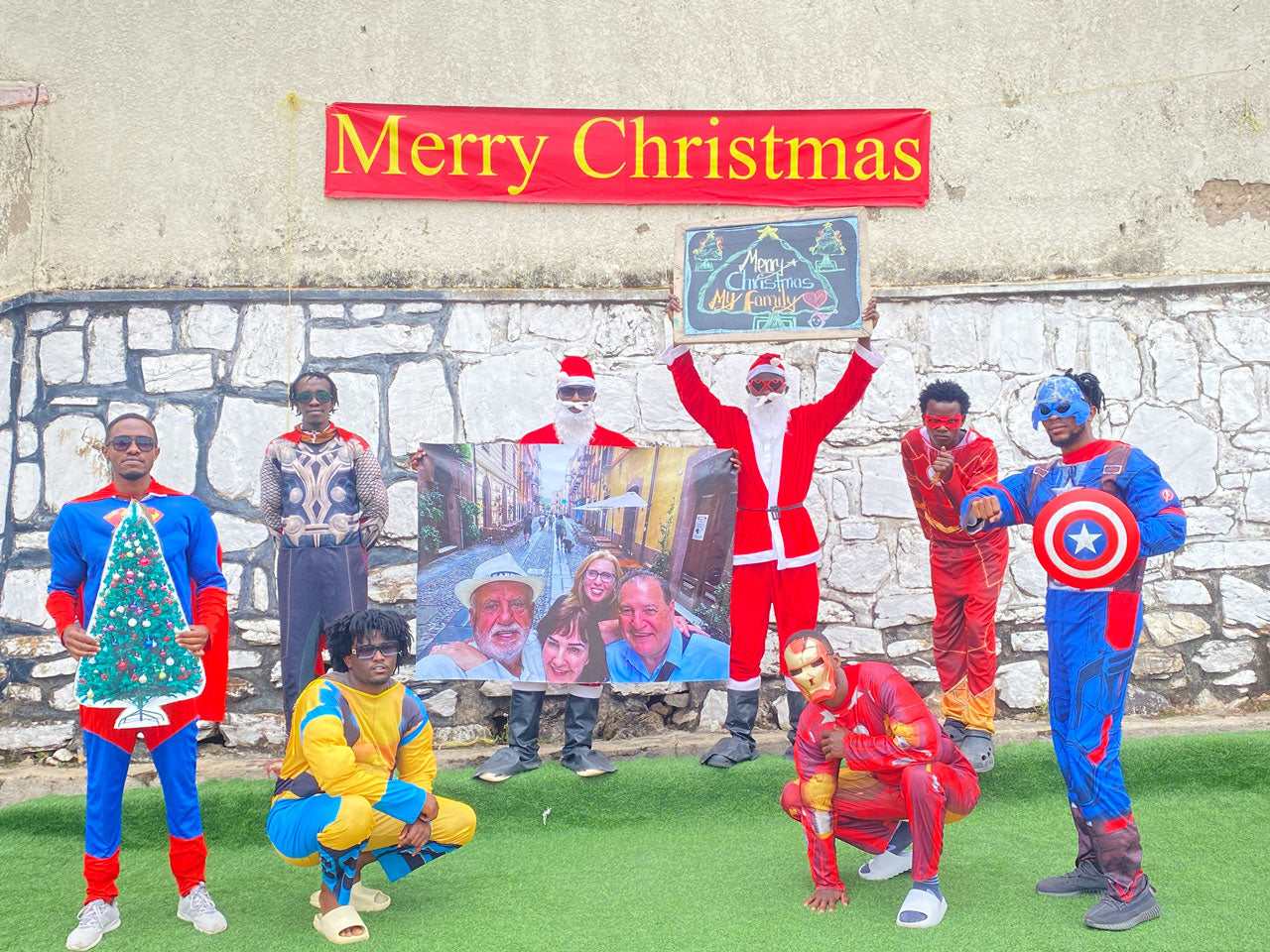 African Anime Team: Custom-printed oversized photo