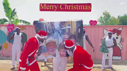 African Fitness Team - White Top: Custom-printed oversized photo